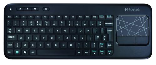 LOGITECH Wireless Touch Keyboard K400 Innebygd pekeplate,  10m rekkevidde,  nordisk utgave (920-003124)