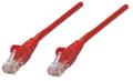 INTELLINET Network Cable RJ45, Cat5e UTP, 50 cm, red, 100% copper
