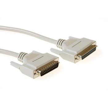 ACT 1.8 metre Serial 1:1 connection cable 25 pin D-sub male - 25 pin D-sub female (AK4045)