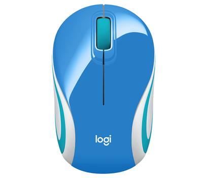 LOGITECH M187 - Hiiri - optinen - langaton - 2.4 GHz - USB johdoton vastaanotin - sininen (910-002733)