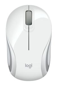 LOGITECH M187 Wireless Mini Mouse White - Mus - Optisk - 3 knapper - Hvid (910-002735)