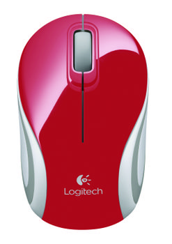 LOGITECH Wireless Mini Mouse M187 red Unifying compatible (910-002732)