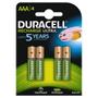 DURACELL Recharge Ultra AAA 900mAh, 4pk - Precharged