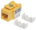 INTELLINET Keystone Jack Cat6 UTP RJ45 punch-down yellow