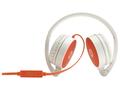 HP HPI H2800 Wired 3.5mm Audio Jack On-Ear Headphones - Foldable, White & Orange (F6J05AA#ABB)