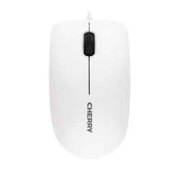 CHERRY Y MC 1000 - Mouse - right and left-handed - optical - 3 buttons - wired - USB - white (top), black base (JM-0800-0)