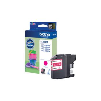 BROTHER INK CARTRIDGE MAGENTA 260 PAGES FOR MFC-J880DW SUPL (LC221M)