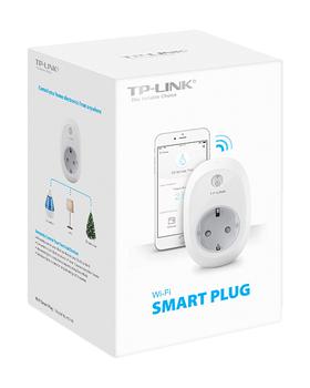TP-LINK WiFi Smart Plug 2.4GHz 802.11b/ g/ n works with TP-Links Home Automation app Kasa (HS100(EU))