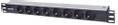 INTELLINET 19" 1U Rackmount 8-Output