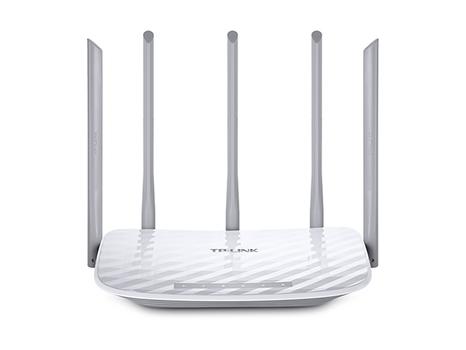 TP-LINK AC1350 Dual Band Wireless Router Qualcomm 867Mbps at 5GHz + 450Mbps at 2.4GHz 802.11ac/ a/ b/ g/ n 1 10/100M WAN + 4 10/100M LAN (ARCHER C60)