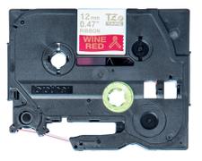 BROTHER Tape BROTHER TZE-RW34 12mmx4m gull/rød