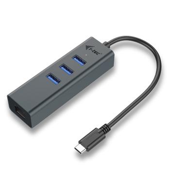 I-TEC USB-C METAL HUB 3 + GLAN (C31METALG3HUB)