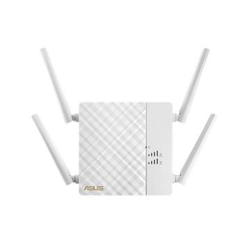 ASUS RP-AC87 AC2600 Gigabit Range Extender Access Point Media Bridge signal strength indicator Extender app for easy setup (90IG0350-BO3G10)