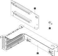 LENOVO ThinkSystem SR550/SR590/SR650 x16/x8 PCIe FH Riser 1 Kit 