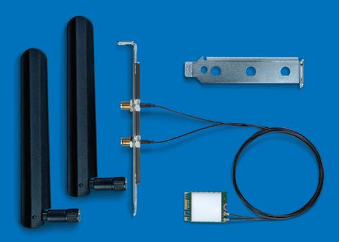 INTEL Dual Band Wireless-AC 8265 - Desktop Kit - network adapter - M.2 Card - 802.11ac, Bluetooth 4.2 (8265.NGWMG.DTX1)