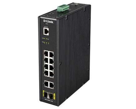 D-LINK 12 Port L2 Industrial Smart Managed Switch with 10 x 1GBaseT(X) (DIS-200G-12S)
