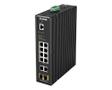 D-LINK 12 Port L2 Industrial Smart Managed Switch with 10x1GBaseTX ports 8 PoE 240W and 2xSFP ports