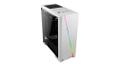 AEROCOOL Cyclon, Midi-Tower, PC, ATX,Micro-ATX,Mini-ITX, Hvid, 0,5 mm, Front