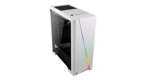 AEROCOOL Cyclon, Midi-Tower,  PC, ATX, Micro-ATX, Mini-ITX,  Hvid, 0,5 mm, Front (ACCM-PV10012.21)