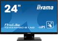 IIYAMA ProLite T2454MSC-B1AG - LED monitor - 23.8" - touchscreen - 1920 x 1080 Full HD (1080p) @ 60 Hz - IPS - 250 cd/m² - 1000:1 - 5 ms - HDMI, VGA - speakers - matte black