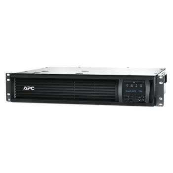 APC Smart-UPS 750VA LCD RM - UPS (rack-mountable) - AC 230 V - 500 Watt - 750 VA - Ethernet, RS-232, USB - output connectors: 4 - 2U - black - for P/N: AR3103SP, AR3106SP, AR4024SP, AR4024SPX429,  AR40 (SMT750RMI2UC)