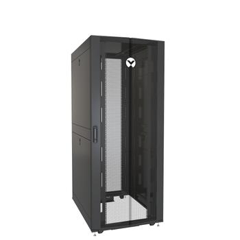 VERTIV RACK 42U 1998MM (1998 )H X 800MM (31.50 )W X 1115MM (43.89 )D WITH (1) 77 PERFORATED LOCKING FRONT DOOR (2) 77 PERFORATED SPLIT LOCKING REAR DOORS CASTERS AND LEVELING FEET NS (VR3150)