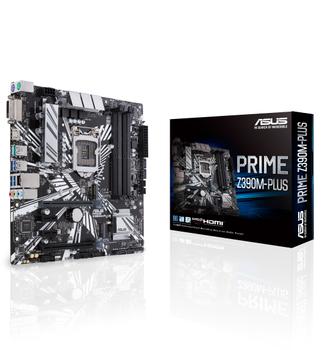 ASUS PRIME Z390M-PLUS,  S-1151 Moderkort,  mATX, Z390, DDR4, PCIe-x16, 2x M.2 (90MB0Z60-M0EAY0)