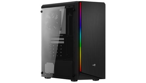 AEROCOOL RIFT, Midi-Tower,  PC, SPCC, ATX, Micro-ATX, Mini-ITX,  Sort, Spil (ACCM-PV13012.11)