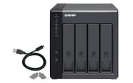 QNAP TR-004 - 4 Bay USB-C Direct Attached Storage with Hardware RAID (TR-004)