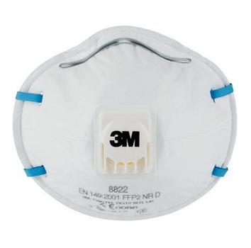 3M Støvmaske 3M 8822 FFP2 m/ventil (8822PRO10*10)