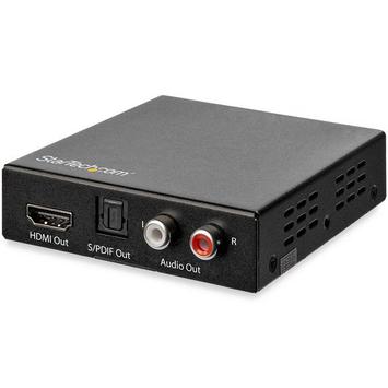 StarTech HDMI Audio Extractor - 4K 60Hz - HDMI Audio De-embedder - HDR - Toslink Optical Audio - Dual RCA Audio - HDMI Audio (HD202A) - HDMI-lydsignalutskiller (HD202A)