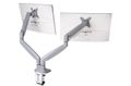 KENSINGTON n SmartFit One-Touch Dual Monitor Arm - Mounting kit - adjustable arm - for 2 monitors - metal - silver grey - screen size: 13"-32" - C-clamp, grommet, desk-mountable (K55471EU)