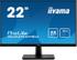 IIYAMA ProLite XU2294HSU-B1 - LED monitor - 22" (21.5" viewable) - 1920 x 1080 Full HD (1080p) @ 75 Hz - VA - 250 cd/m² - 3000:1 - 4 ms - HDMI, VGA, DisplayPort - speakers - matte black