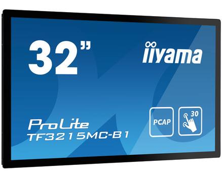 IIYAMA Kosketusnäyttö,  kapasitiivinen - 32inch PCAP Bezel Free 30-Points Touch Screen, 1920x1080,  AMVA3 panel (TF3215MC-B1)