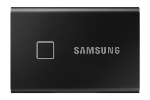 SAMSUNG Portable SSD T7 Touch 1TB extern USB 3.2 Gen.2 black metallic (MU-PC1T0K/WW)