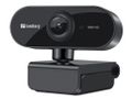 SANDBERG Webcam Flex HD 1080p 72-grad mono fot/klämma roterbar USB-1,35m PC/Mac 5 års garanti