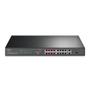 TP-LINK k JetStream TL-SL1218P - V1 - switch - unmanaged - 16 x 10/100 (PoE+) + 2 x 10/100/1000 + 1 x combo Gigabit SFP - rack-mountable - PoE+ (150 W)