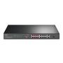 TP-LINK 16-Poorten 10/100 Mbps + 2-Poorten Gigabit Rackmount PoE Schakelaar met 16-Poorten PoE+ (TL-SL1218P)
