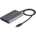 STARTECH StarTech.com Thunderbolt 3 to Dual DisplayPort Adapter DP 1.4, Dual 4K 60Hz or Single 8K/5K Thunderbolt 3 to DP Adapter, TB3 to 2x DisplayPort Monitor Video Display Adapter, Mac/Windows - TB3 to DP 1.