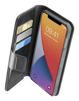 CELLULAR LINE Book Agenda iPhone 12 mini, Sort Lommebokveske m/plass til Kredittkort (BOOKAGENDA2IPH12K)