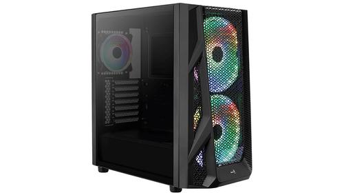 AEROCOOL AIRHAWK Duo ARGB, tower case (black, Tempered Glass) Mini (ACCM-PB19033.11)