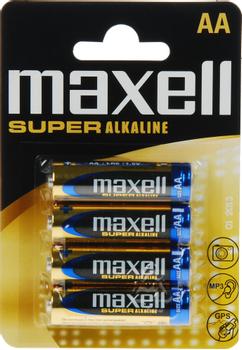 MAXELL BATTERY LR-6 XL 4 PACK  NS (774409)