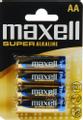 MAXELL BATTERY LR-6 XL 4 PACK  NS