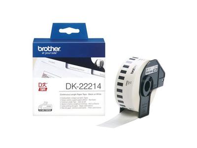 BROTHER Label roll/ white 12mmx30.48m f QL-series (DK22214)