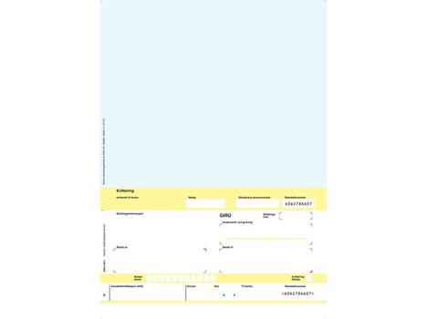 EMO Faktura/ giro A4 laser 1x blå (100) (215161)