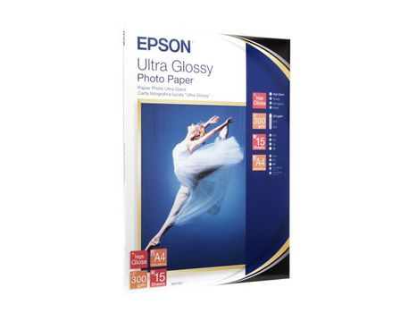 EPSON Ultra glossy photo paper inkjet 300g/m2 A4 15 sheets 1-pack (C13S041927)
