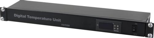 TOTEN 19" 1U digital temperaturhanterare,  2xfläktanslutningar (SA.0039.112)