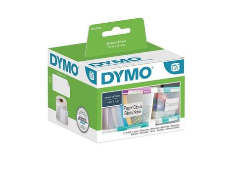 DYMO Universal Etiket 57x32mm 1000 stk pr rulle aftagelig (S0722540)