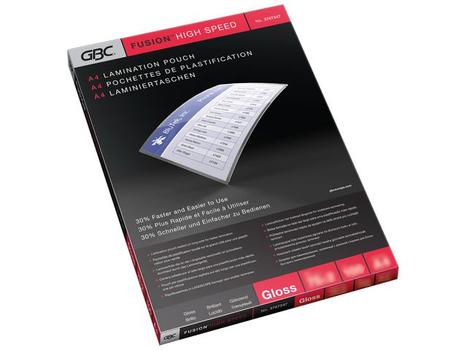 GBC HiSpeed Laminating Pouch A4 2x75 Micron Gloss (Pack 100) 3747347 (3747347)