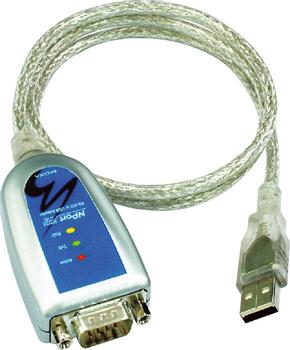 MOXA USB til seriel adapter, RS-422/ 485,  DB9han, 10cm (UP-1130)